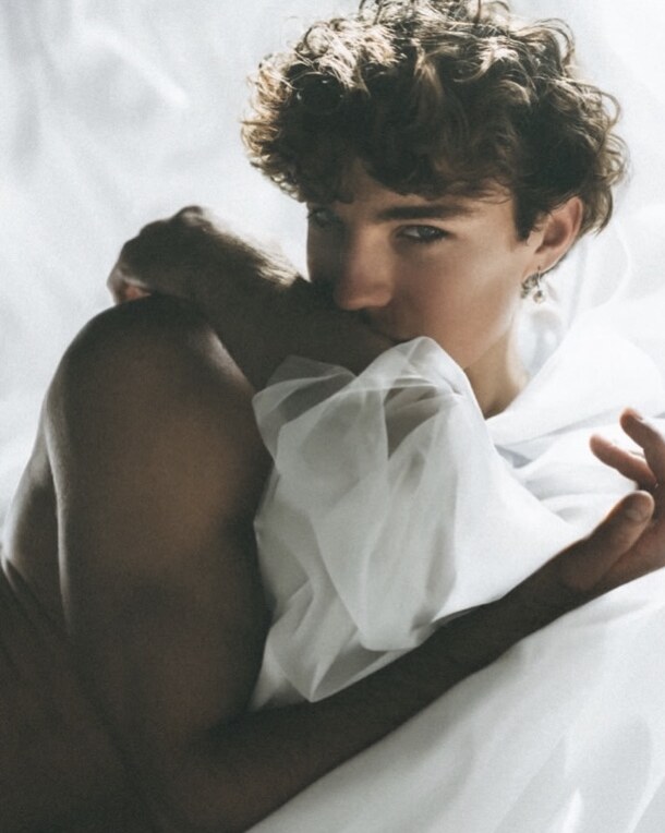 BOYHOOD white draped portrait